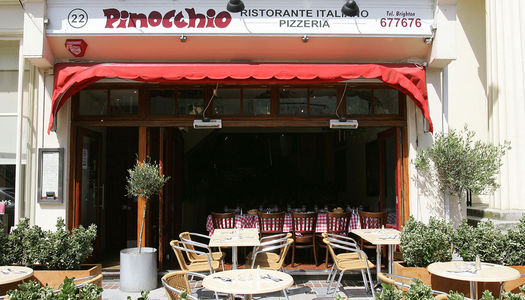Pinocchio, italian restaurant in Brighton. New Road