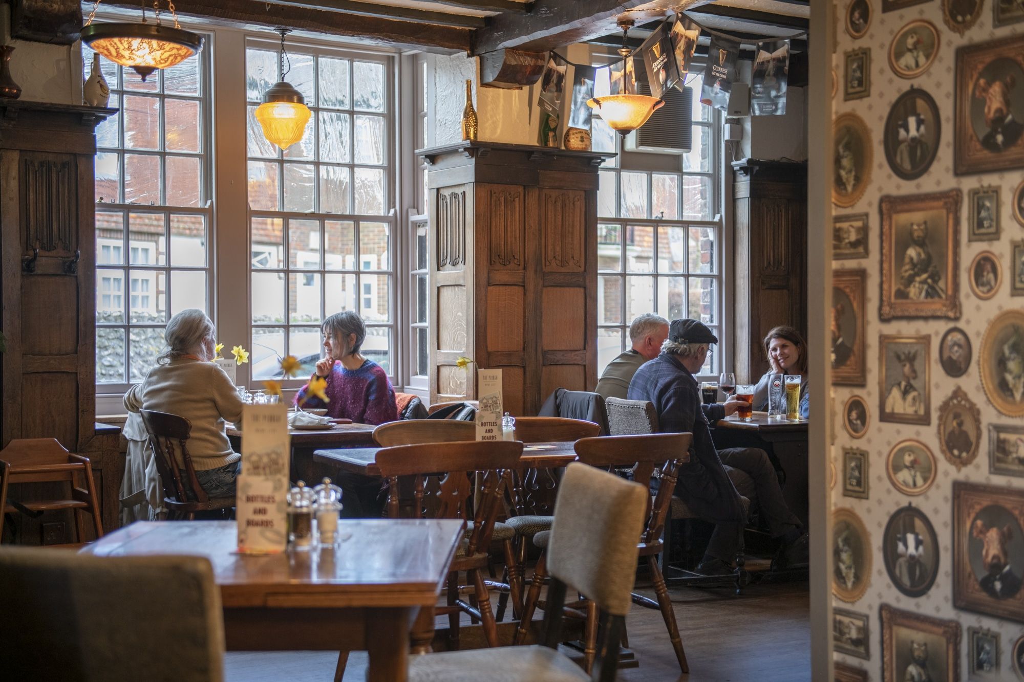 Inside of The Plough in Rottingdean