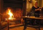 Roaring Fire at the Jolly Sportsman, Sussex Restaurant