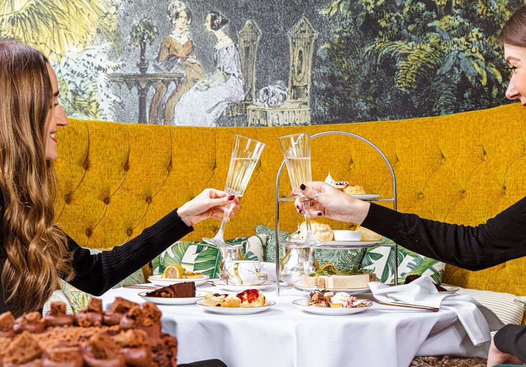 two women having a toast