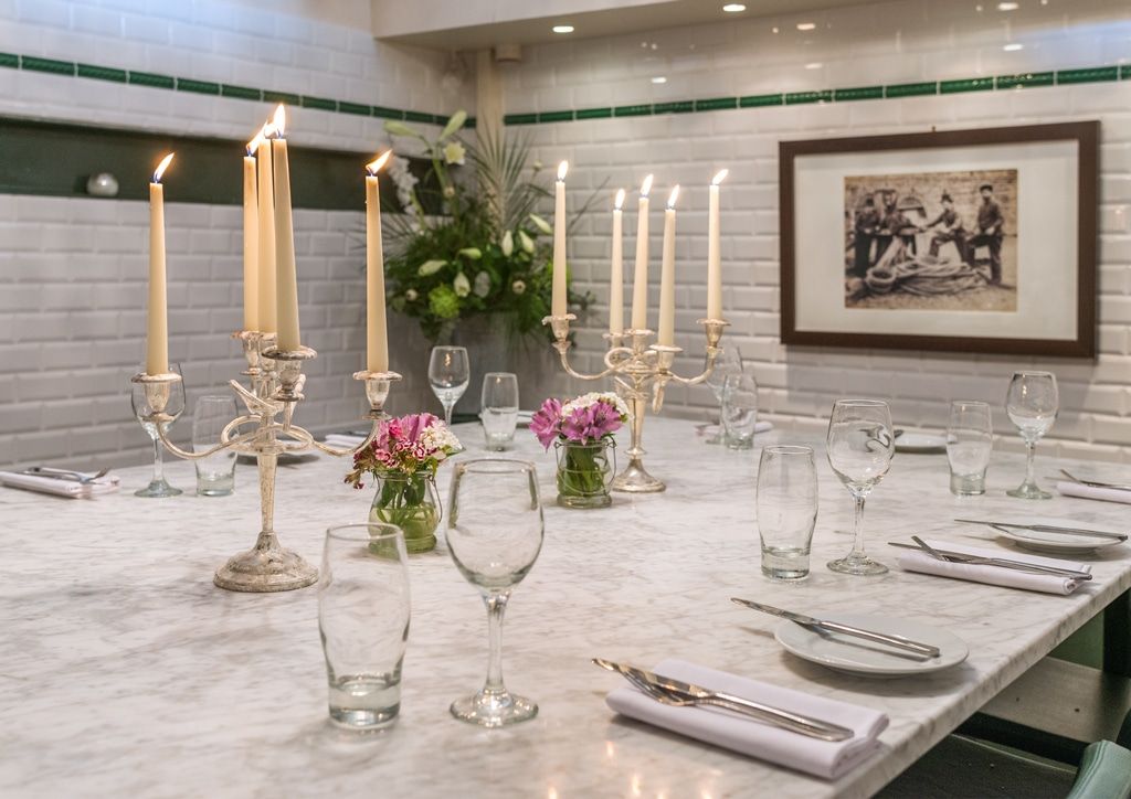 Private dining room at Riddle AND FINNS