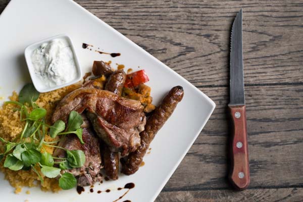 Shoreham Restaurants, the Chambers Bistro - Pork and sausage main course