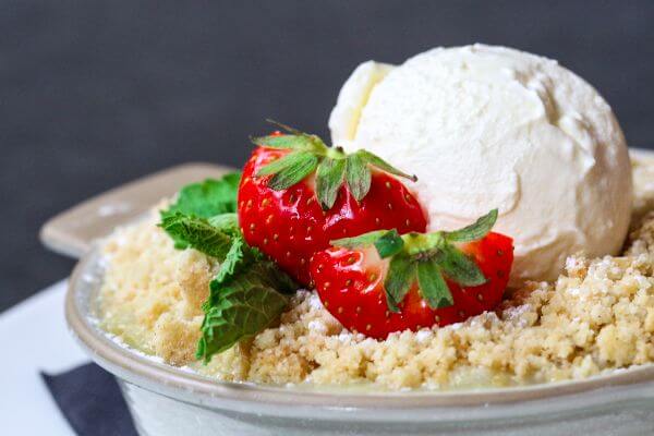 Dessert at the Waterside Restaurant, Brighton