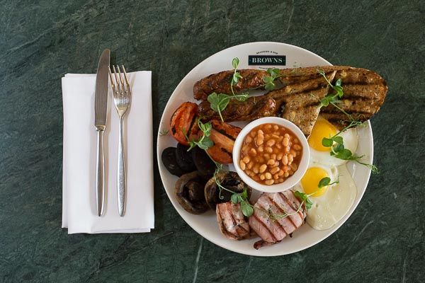 Full English at Browns Restaurant Brighton