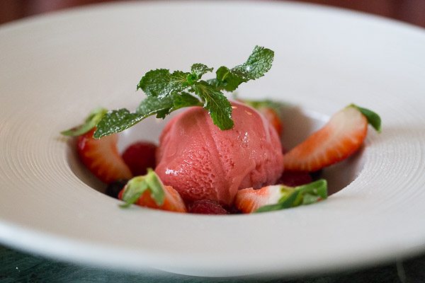 Sorbet at Browns Restaurant Brighton