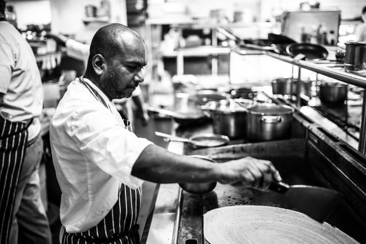 In teh kitchen at The Chilli Pickle Brighton 