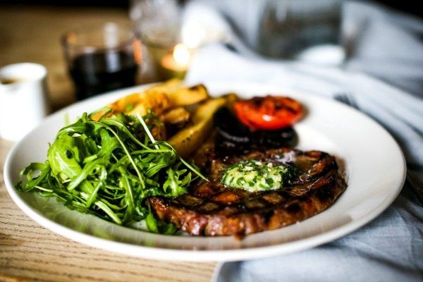 Steak and chips 