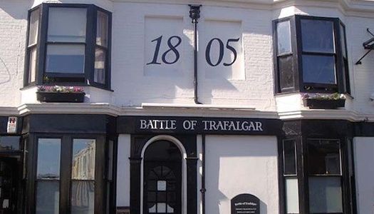 Battle of Trafalgar, real ale pub, Brighton station, food pub, Guildford Road