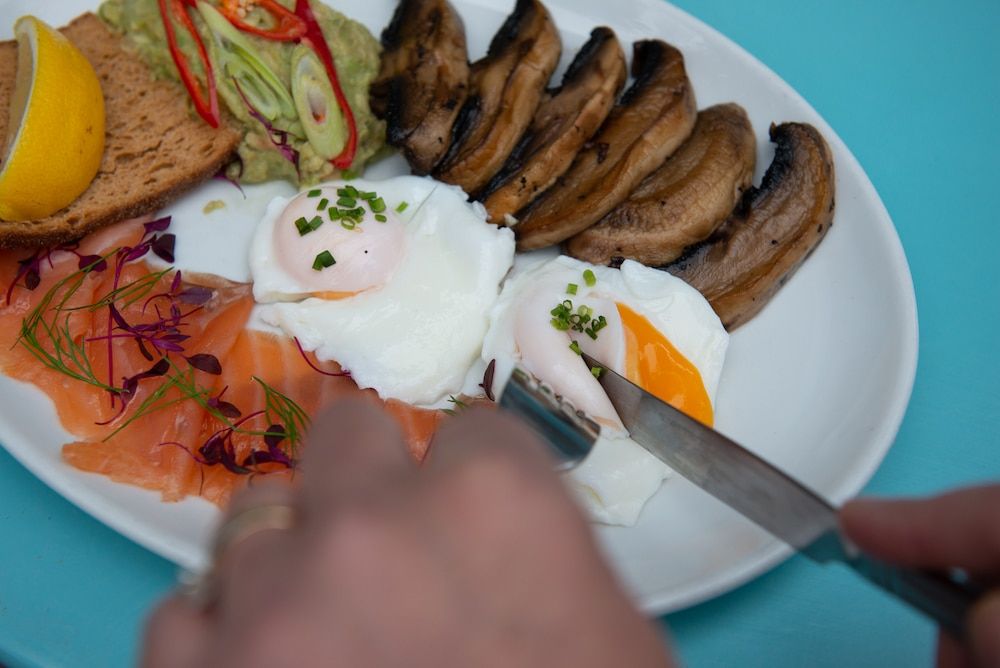 Smoked salmon at Joes Cafe Brighton