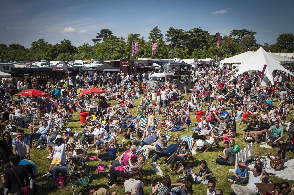 Festivals in Brighton This Summer. Pictured, a food festival on Hove Lawns