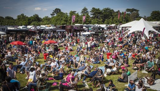 Festivals in Brighton This Summer. Pictured, a food festival on Hove Lawns