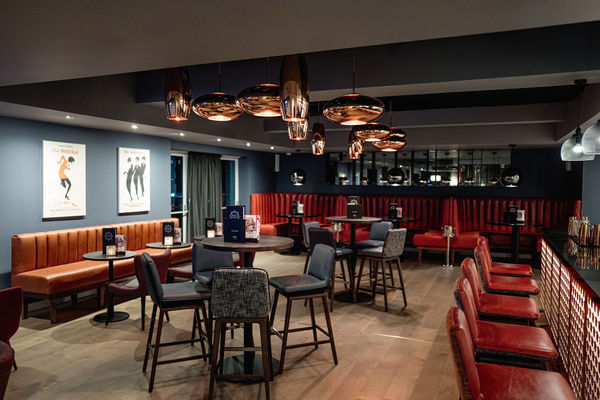 Malmaison Brighton seating area at the bar