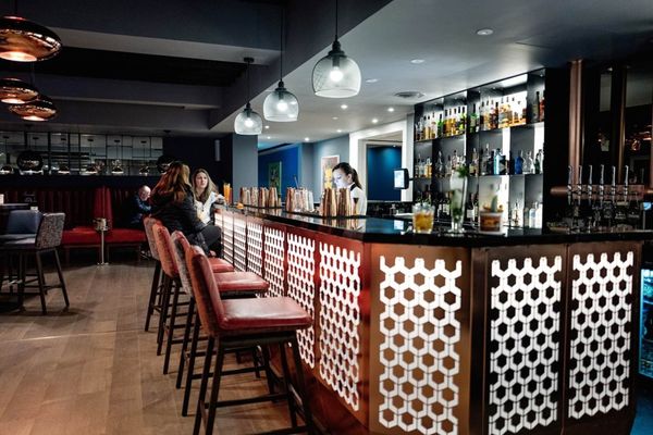 bar area at Malmaison, Brighton Marina