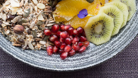 Healthy restaurants in Brighton. Pictured a fruit breakfast on the seafront at Lucky Beach. Where to enjoy healthy eating in January 2026 in Brighton and Hove