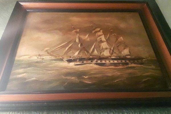 Painting of ship 