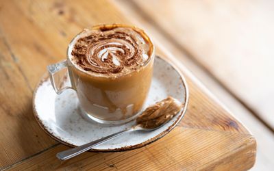 caramel coffee. Brighton Coffee Shop Guide