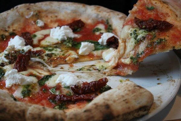 vegetarian pizza from franco manca in brighton