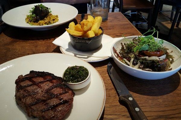 classic steak and chips at the coal shed in brighton