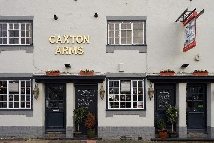 Outside area at a The Caxton Arms Brighton