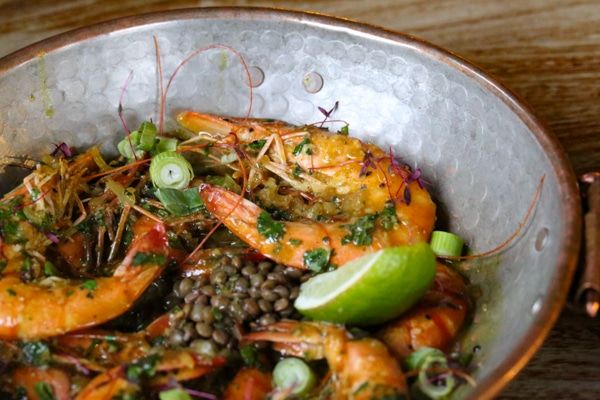 close up prawns at The Urchin Pub, Hove