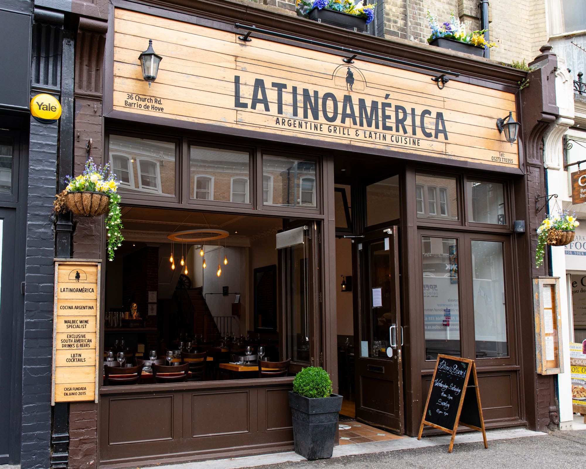 exterior shot of the LatinoAmerica restaurant