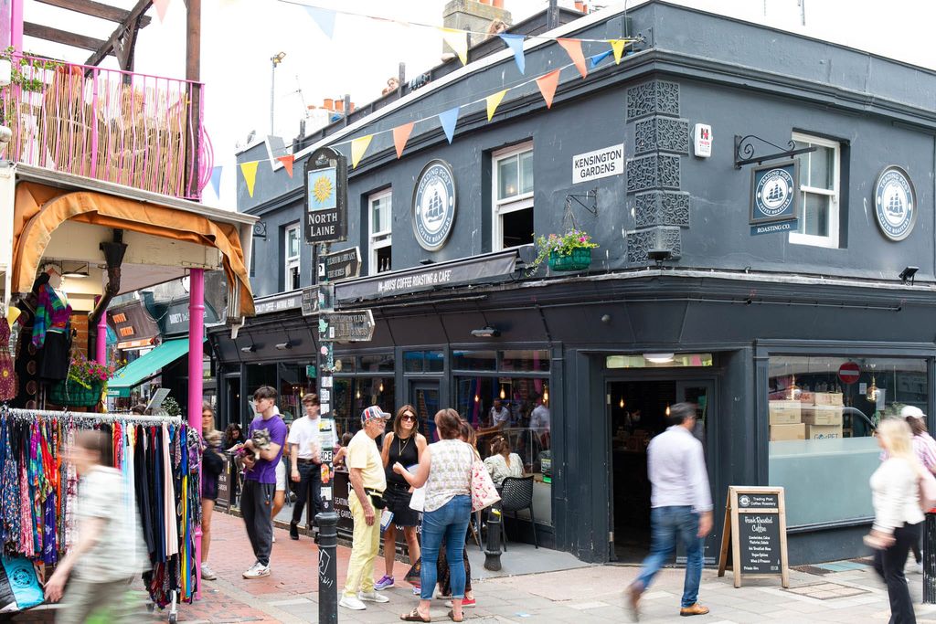 Trading Post Brighton in the busy Brighton North Laine