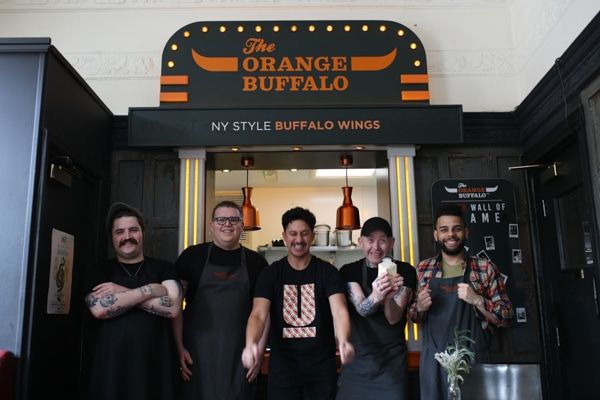 The winning team at the Orange Buffalo - Best Pub Grub in Brighton