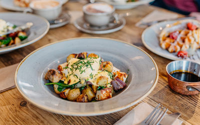 close up shot of the dish at the trading post coffee