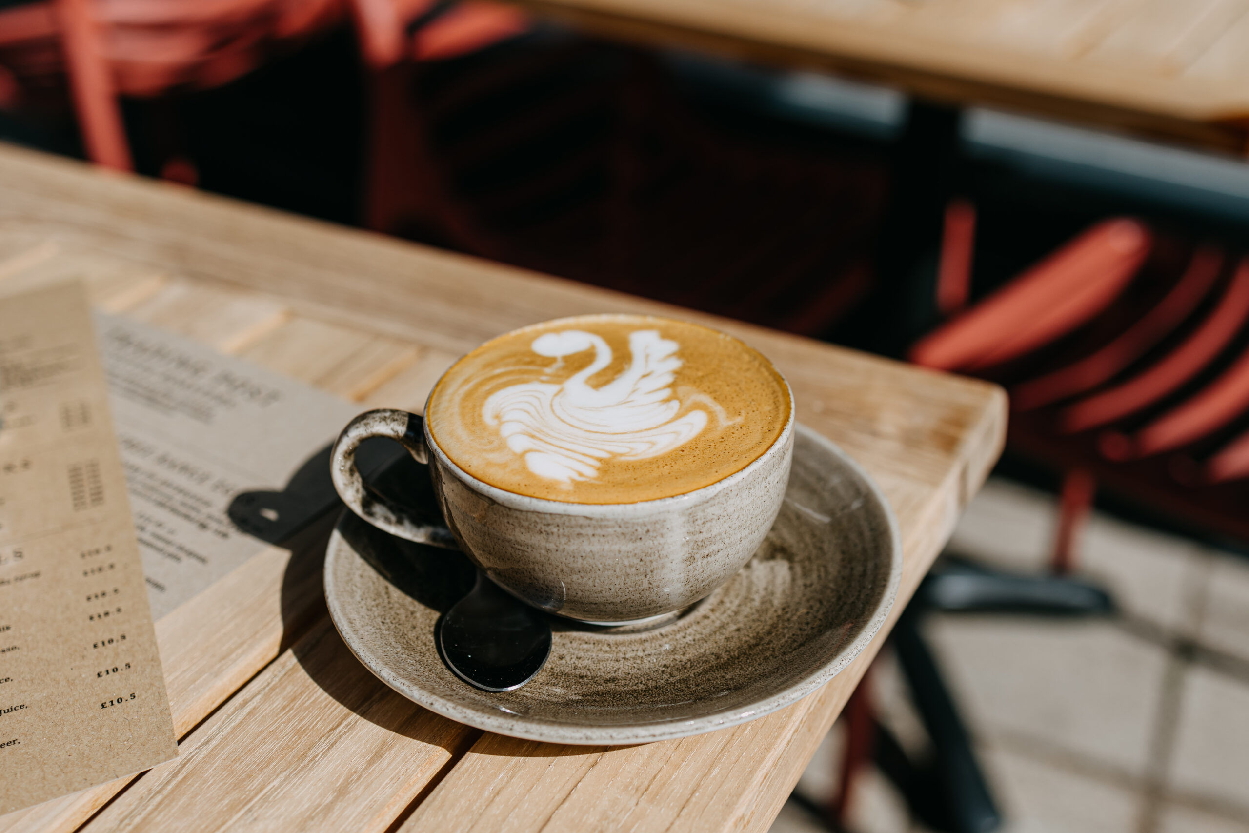 coffee shot at Trading Post Coffee