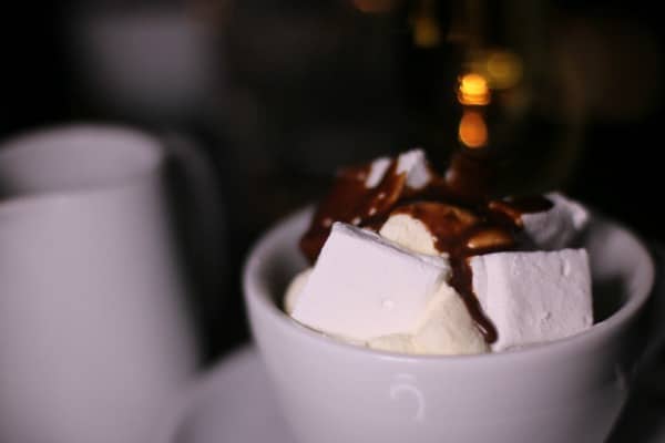 hot chocolate dessert at chez mal