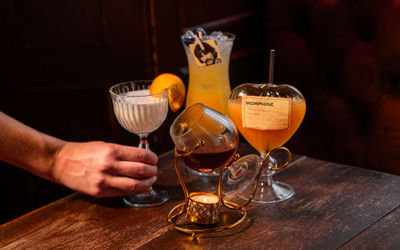 three various cocktails on the table