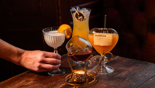 three various cocktails on the table