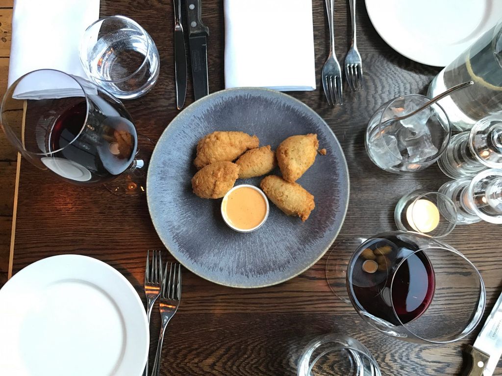 Crab Fritters at the Coal Shed Brighton