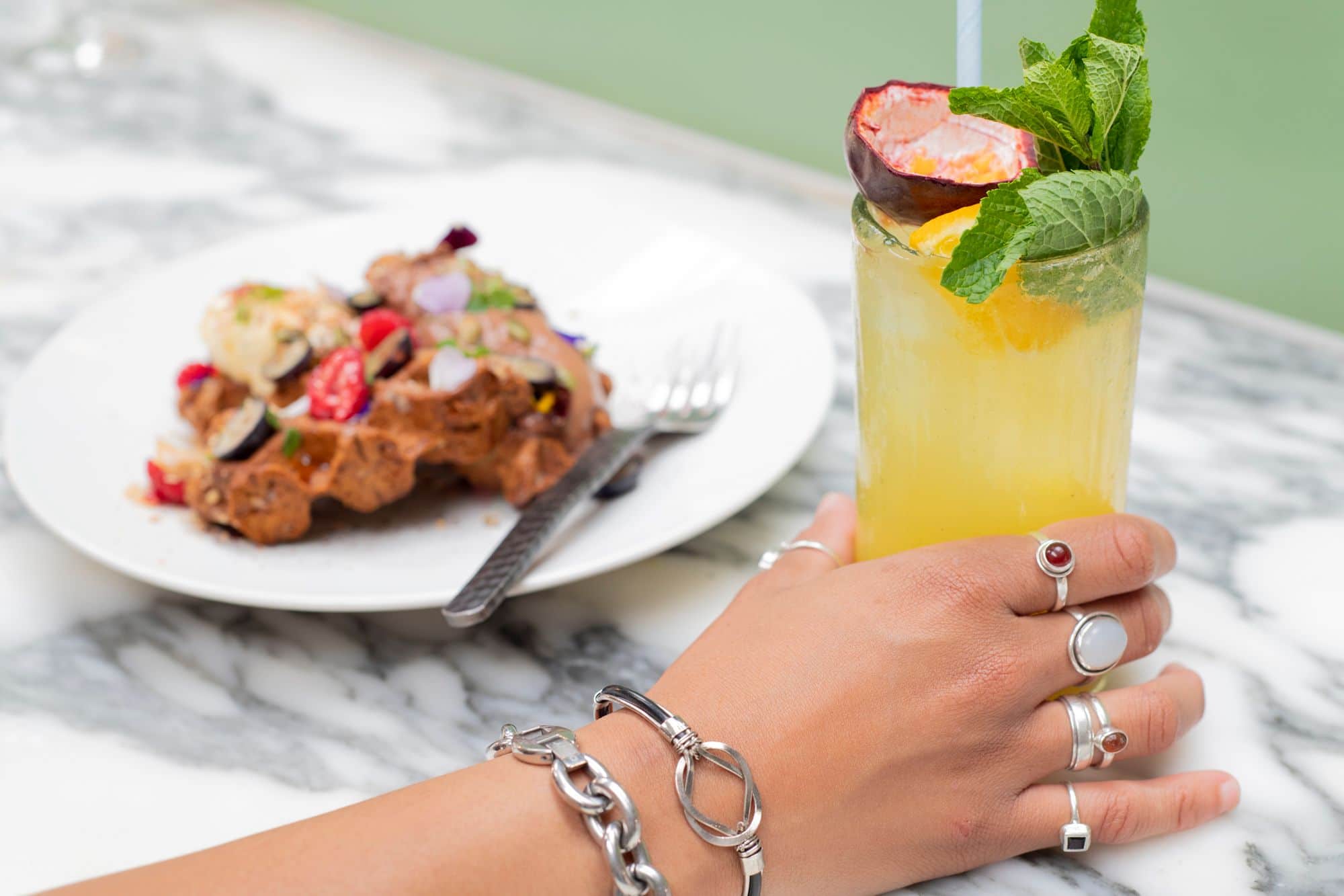 stunning cocktail at Sora - Malmaison on Brighton Marina