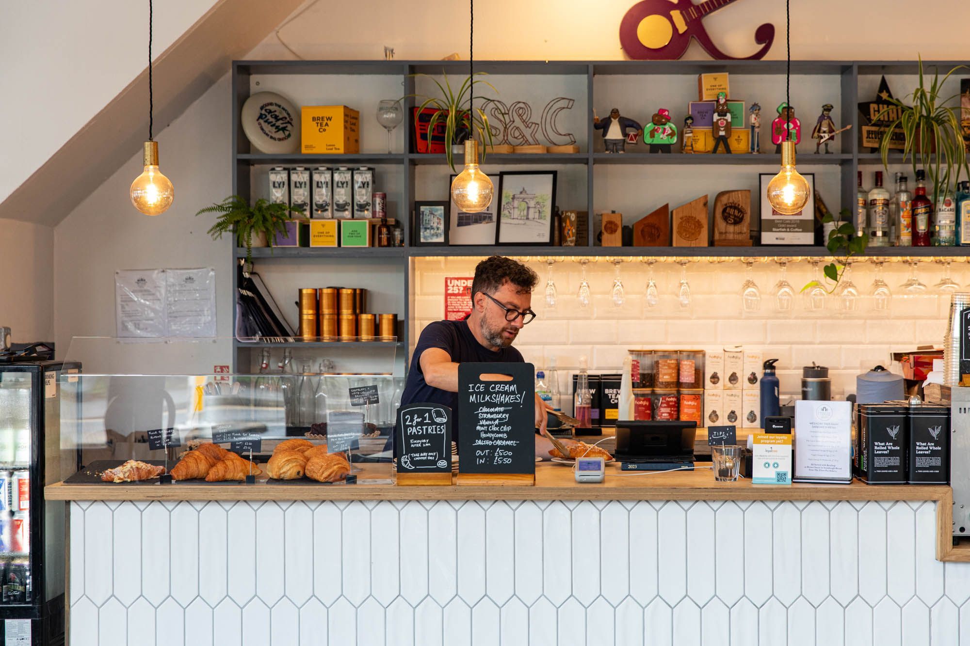 interior shot of the Stafish and Coffee paying point area 