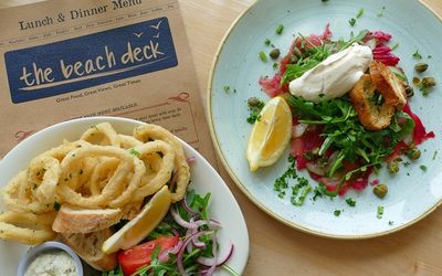 Beach deck restaurant in Eastbourne The Beach Deck - seafood in Eastbourne Calamari