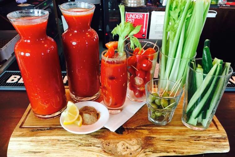 Bloody Marys at the Good Companions Seven Dials