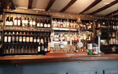 The bar at Pelham Scott - Lewes Restaurants