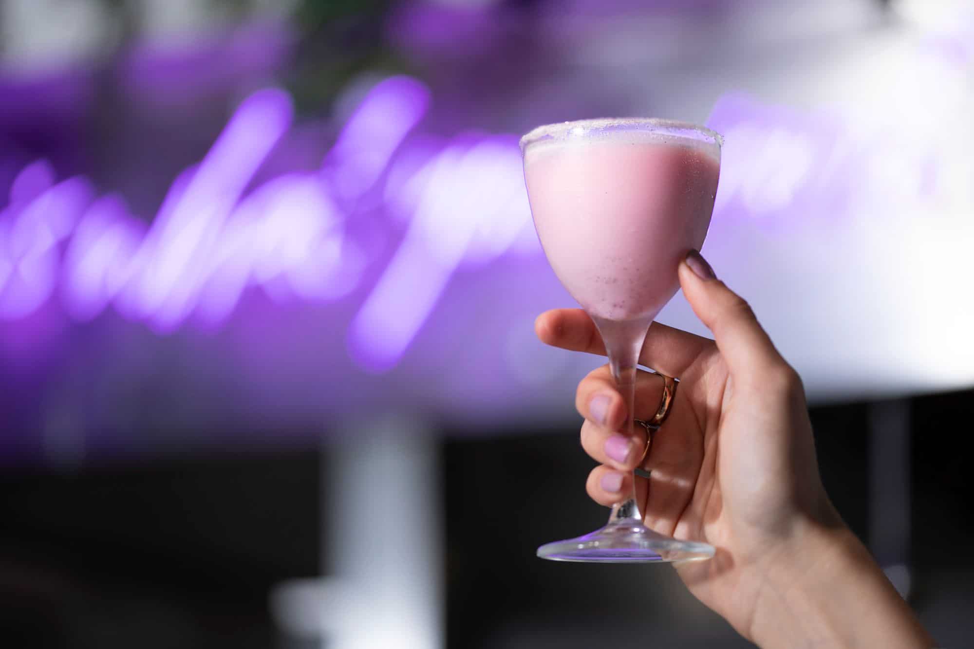 pink cocktail