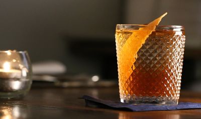 Orange based cocktail at The Salt Room