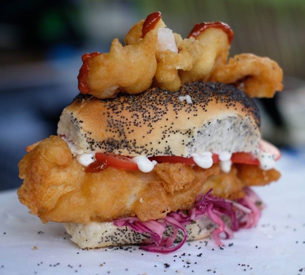 Fish Finger Sandwich at Brighton's Street Diner