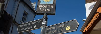 North Laine Brighton - sign post - what to do in brighton