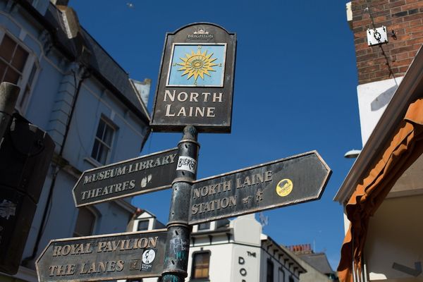 North Laine Brighton - sign post - what to do in brighton