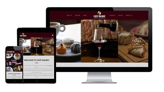 Brighton Website Design - Café Malbec, wine bar in Hove