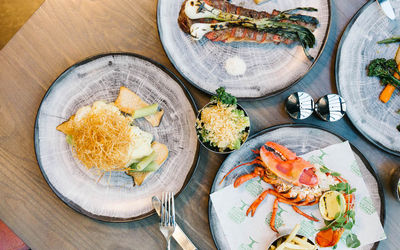 Small plates Brighton guide. A selection of small plates at Cyan Brighton on the Brighton seafront