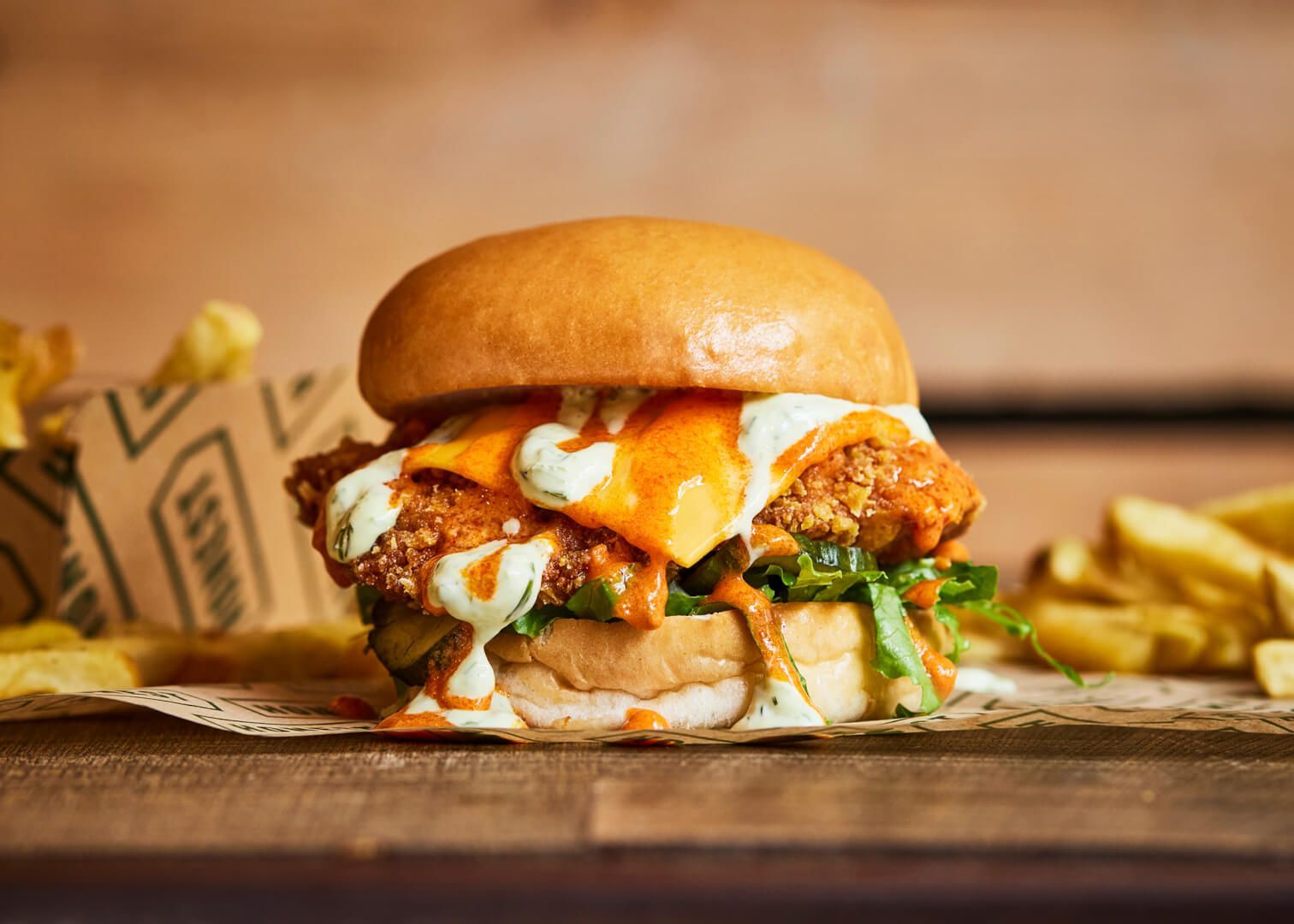 buffalo chicken burger