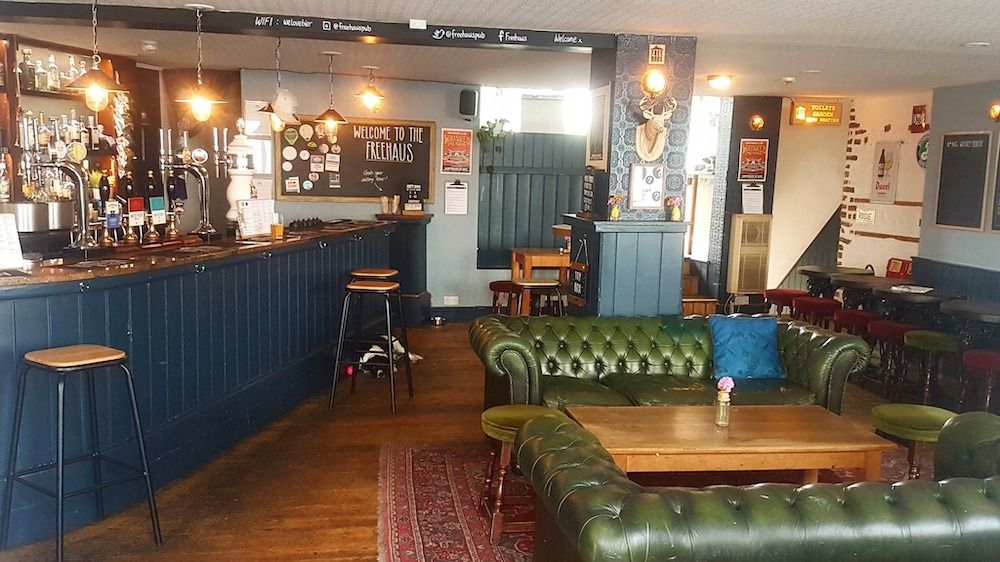 The Freehaus Brighton interior of bar