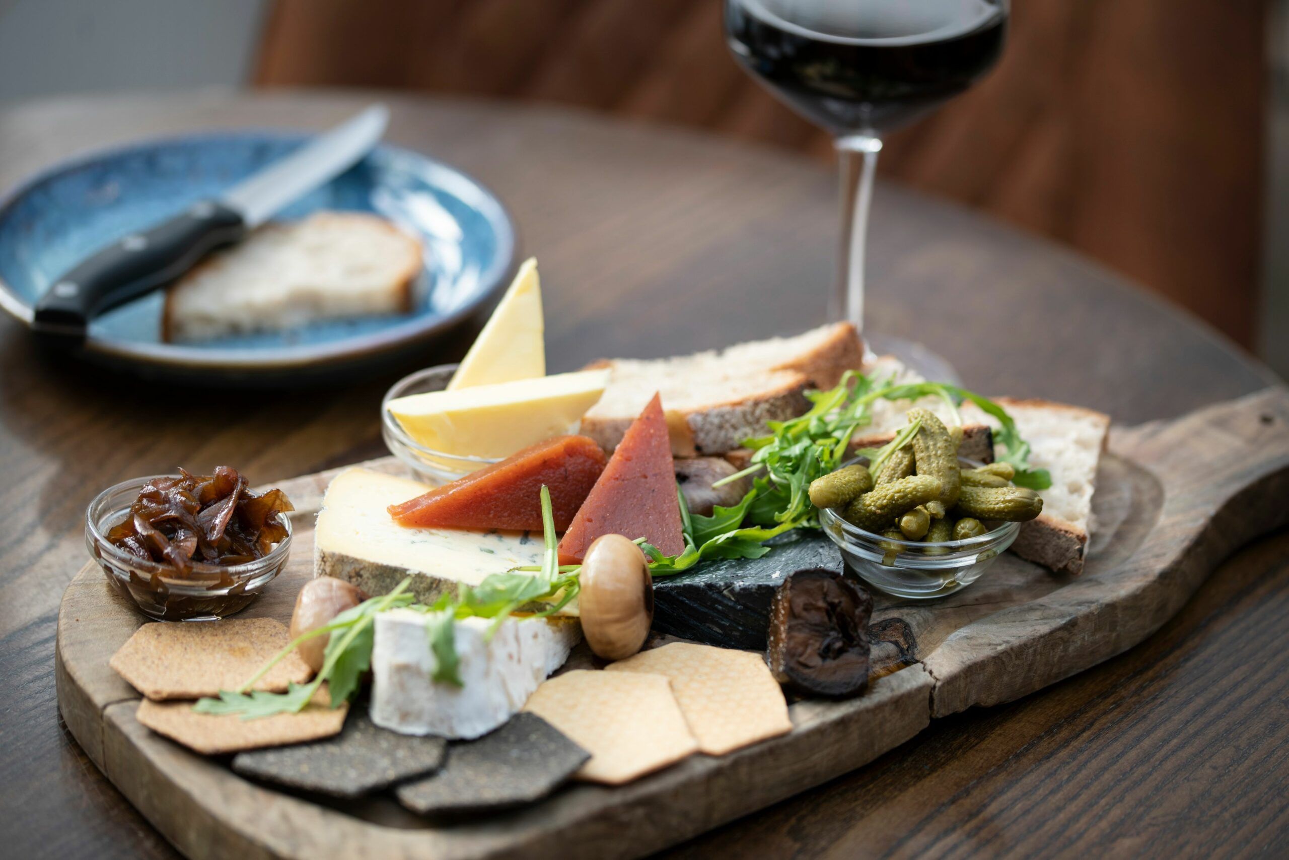 charcuterie and cheese platter