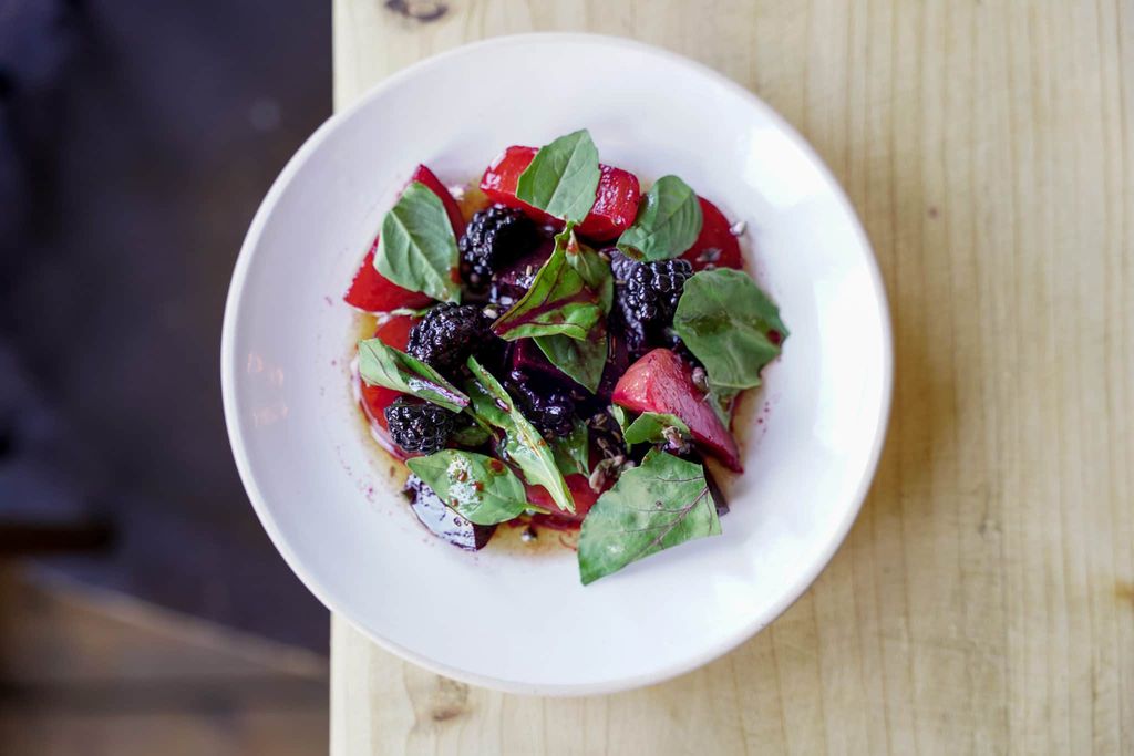 Autumn fruits salad