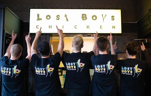 The team at Lost Boys Chicken, winner of best pub grub at the 2019 Brighton Restaurant Awards.